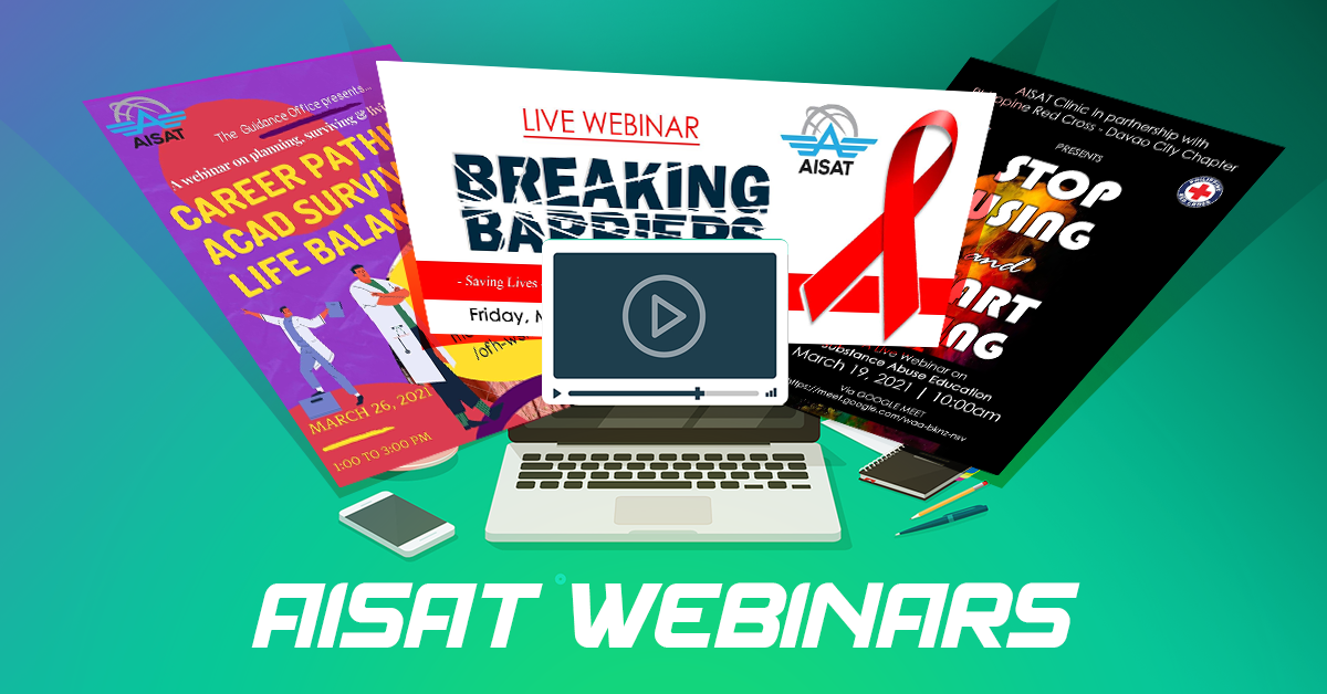 You are currently viewing AISAT Conducts a Series of Webinars to Conclude March Activities