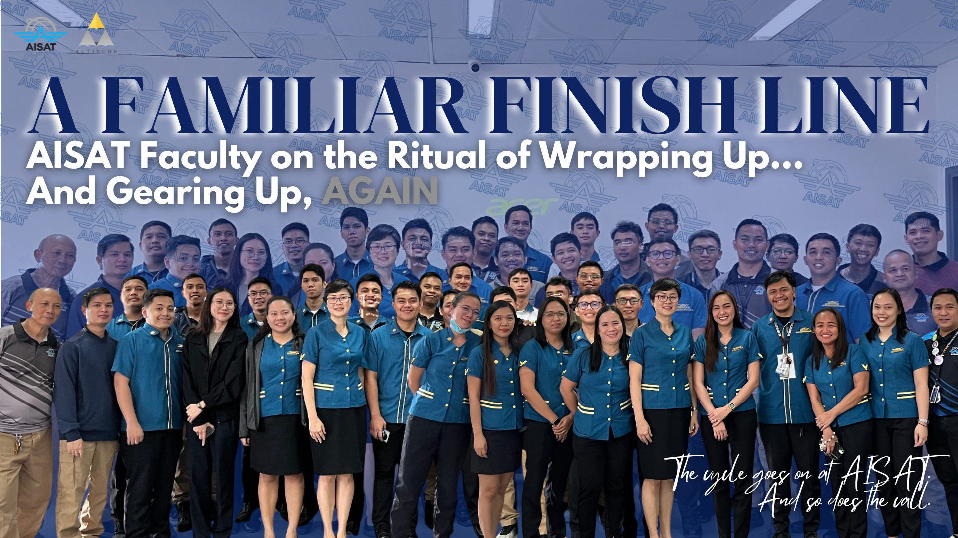 You are currently viewing A Familiar Finish Line: AISAT Faculty on the Ritual of Wrapping Up…And Gearing Up, Again