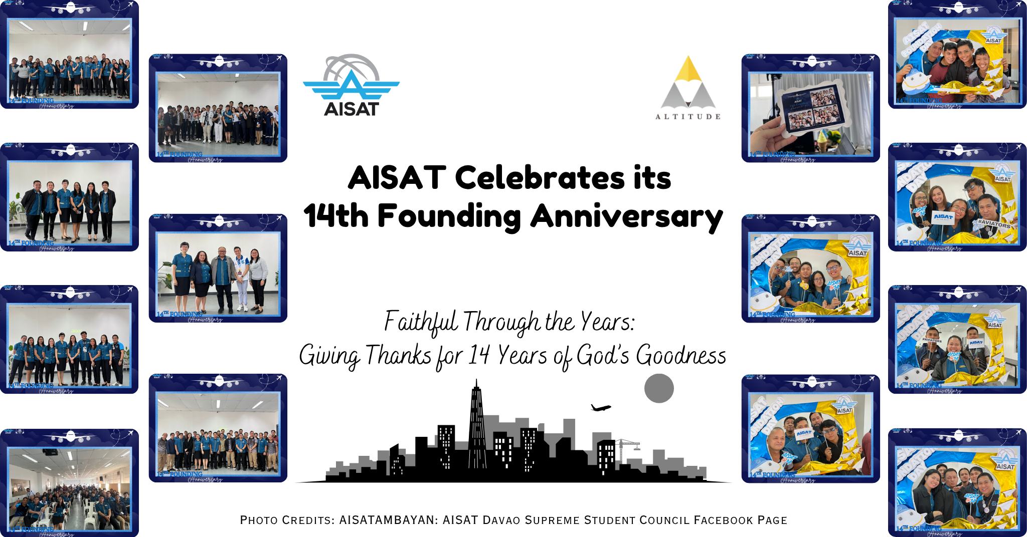 You are currently viewing AISAT Celebrates its 14th Founding Anniversary  Faithful Through the Years: Giving Thanks for 14 Years of God’s Goodness