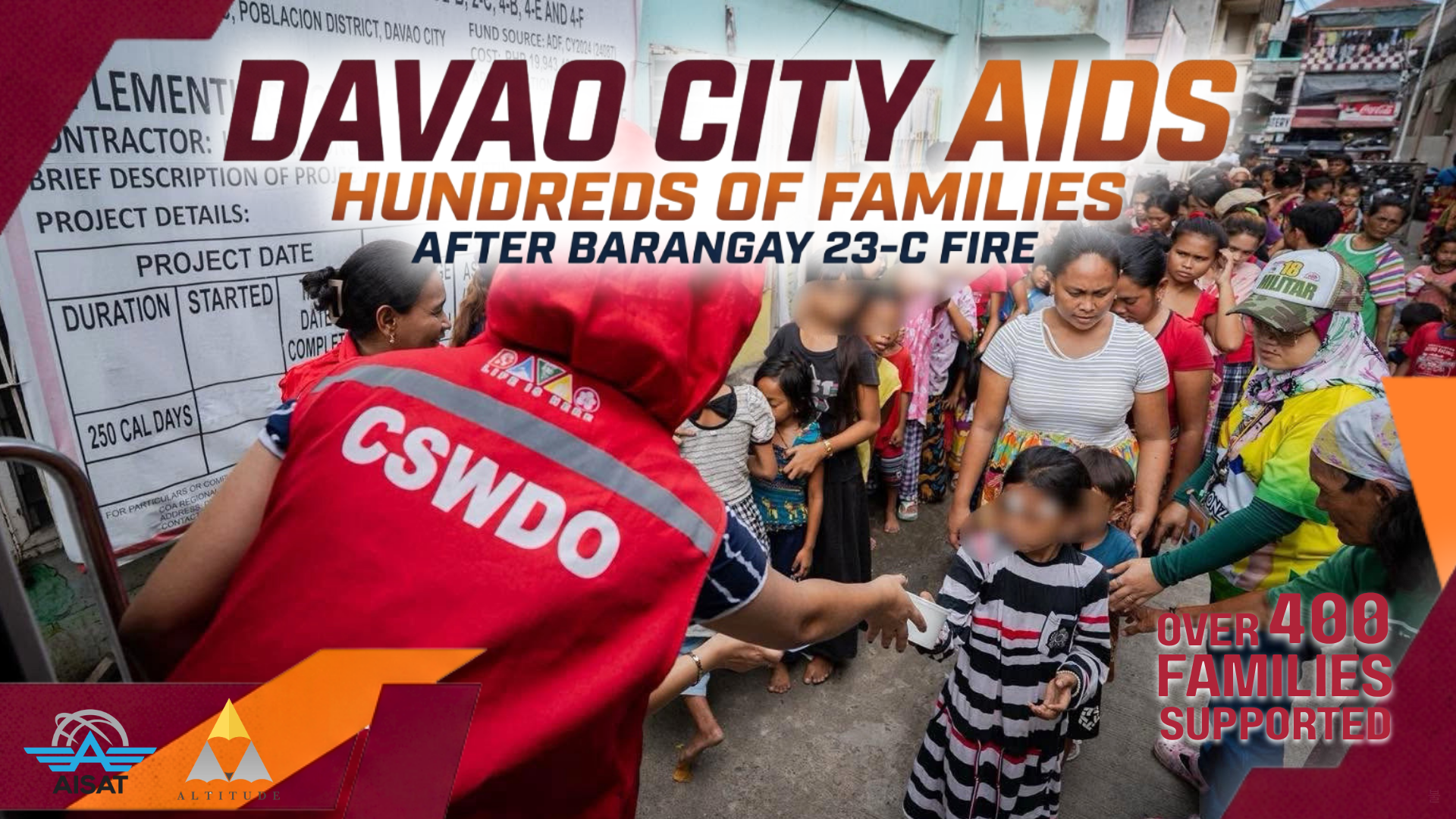 You are currently viewing Davao City Aids Hundreds of Families After Barangay 23-C Fire